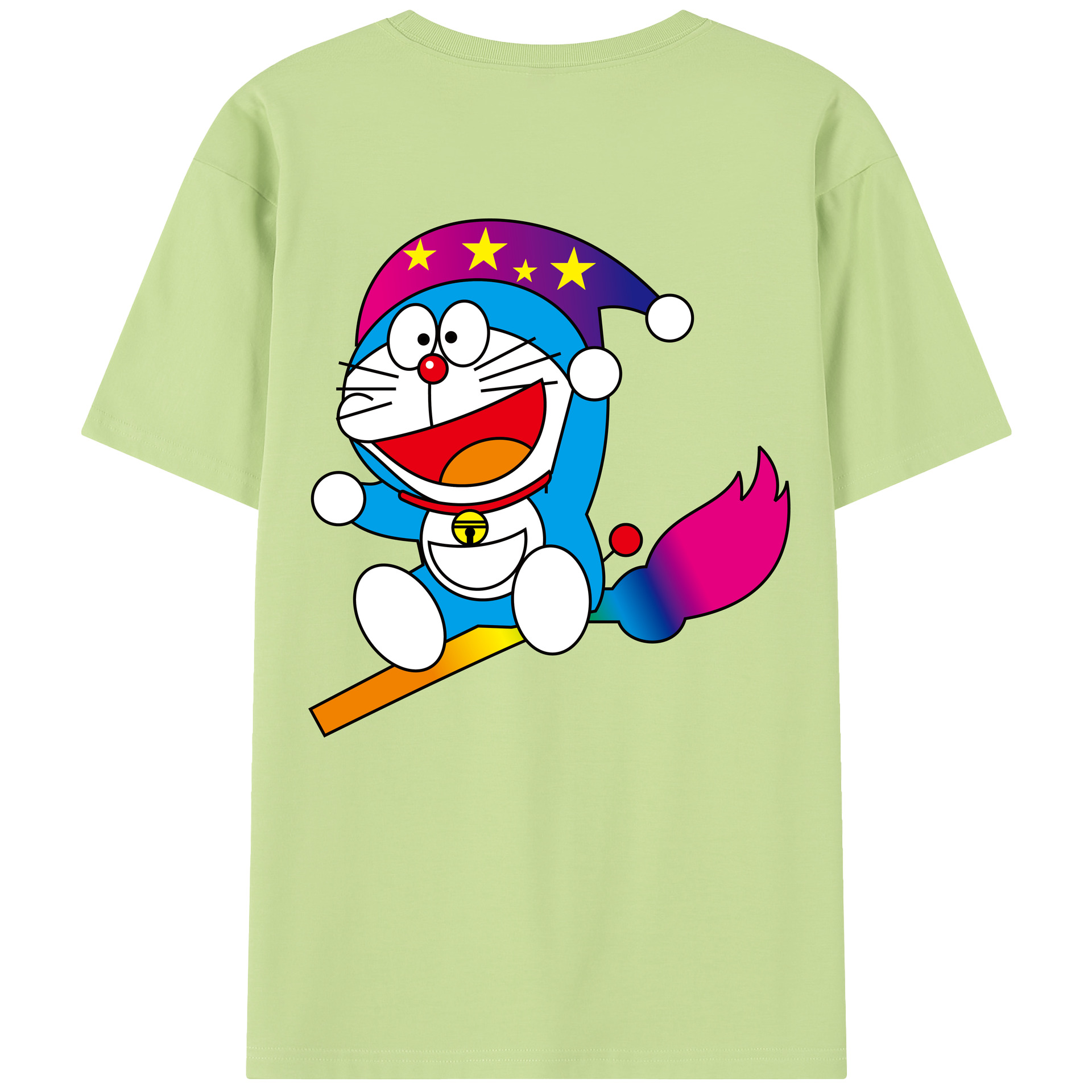 （画像用） ドラえもん Doraemon 綿100％半袖Tシャツ（背面プリント）